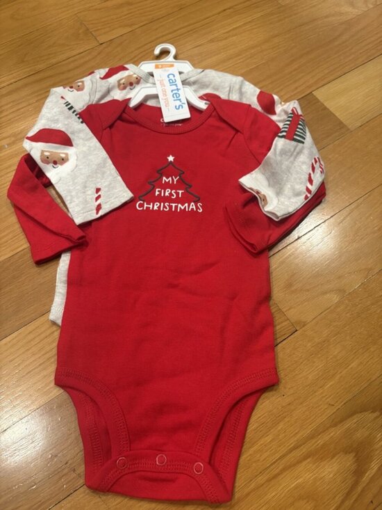 Carters Other - Carters Size 9 months My First Christmas Bodysuit Set of 3